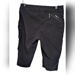 Jamie Sadock Golf Capri Pants Cropped Zipper Pockets‎ Black Size 6